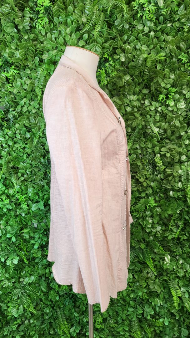 Threadz Peach Linen Jacket (8-10)