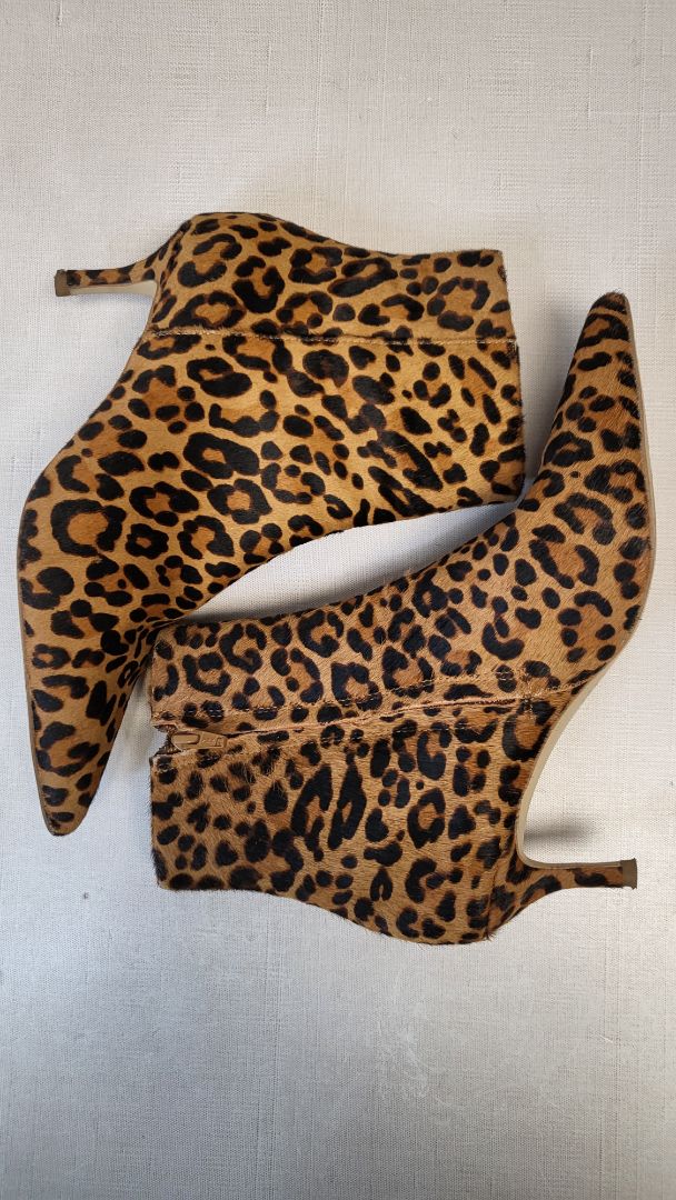 Witchery Animal Print Kitten Heel Boot (38)