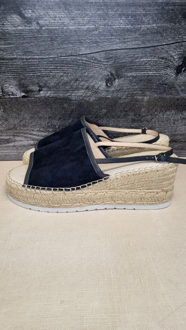 Zoe Kratzmann Navy Espadrille Wedge (41)
