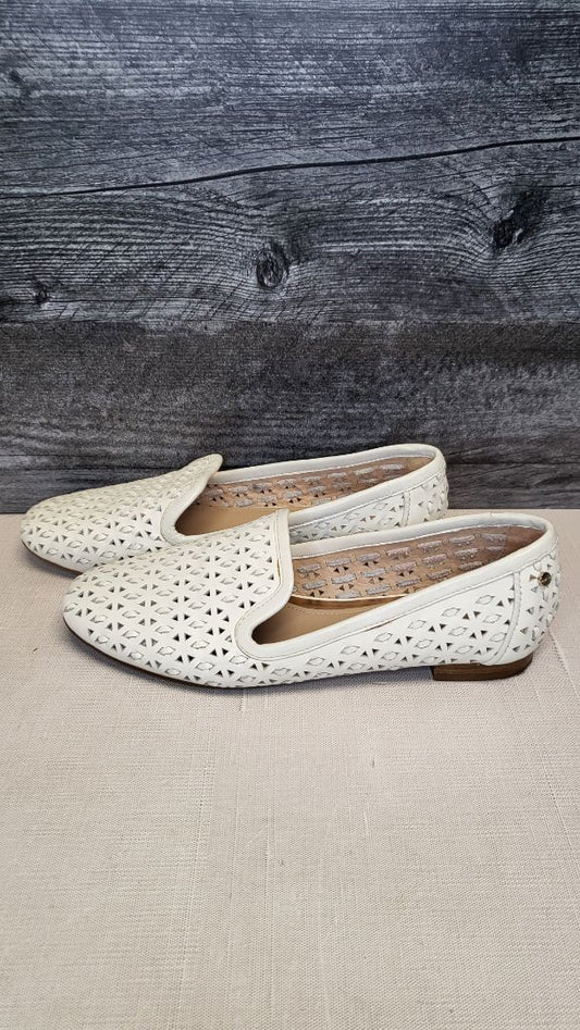 Mimco White Leather Flats (37)