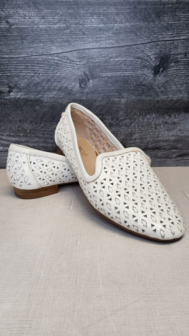 Mimco White Leather Flats (37)