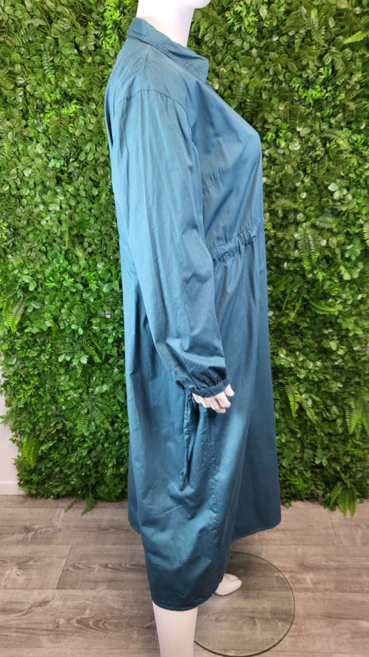 Ruby + Rain Teal Tie Waist Dress (20-22)