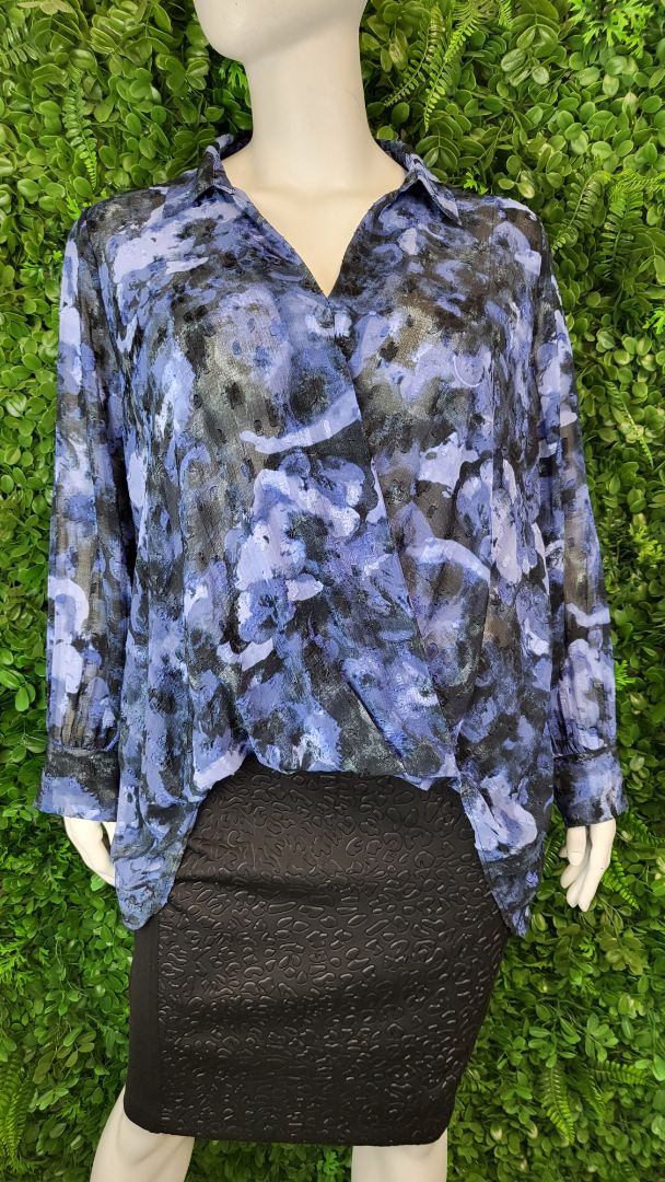 Studio Curve Water Print Twist Shirt (22)