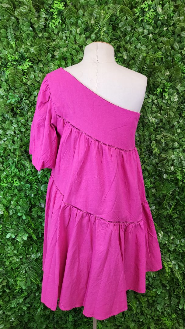 Ebby and I Fushia Off Shoulder Dress (10)