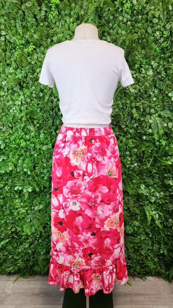 Augustine Floral Ruffle Hem Skirt (8-10)