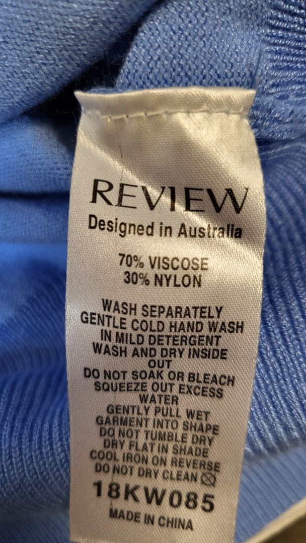 Review Blue Cropped Cardigan (10)