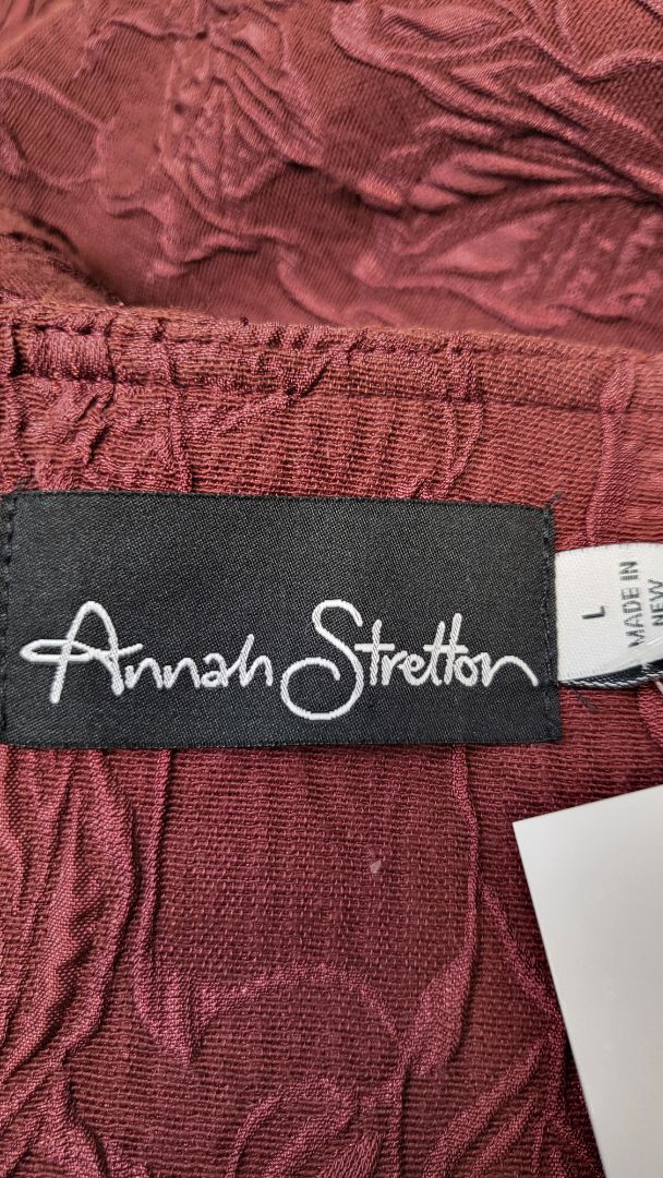 Annah Stretton Burgundy Textured Blazer (14)