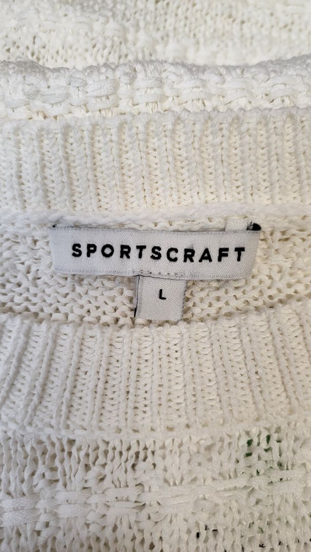 Sportscraft Cream Linen Blend Knit Tee (14)