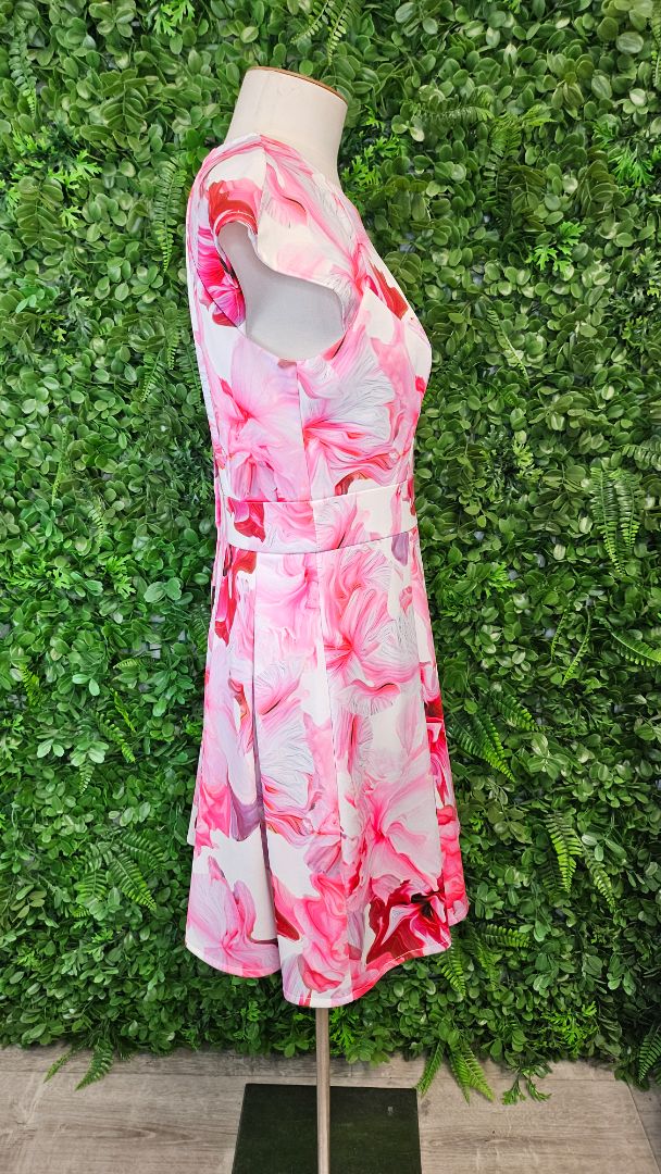 Honey & Beau Floral Fit and Flare Dress (10)