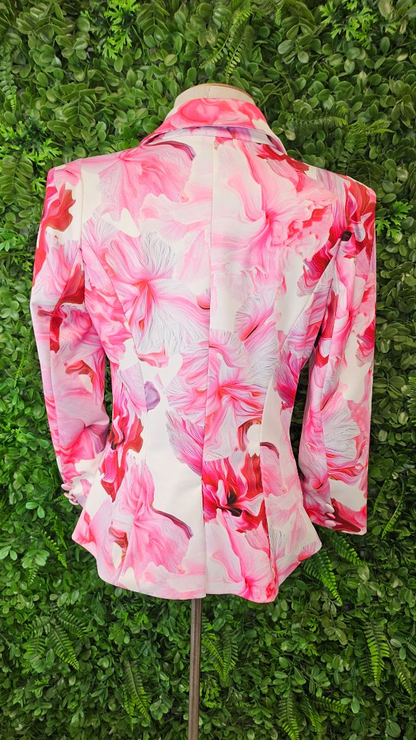 Honey & Beau Floral Fitted Blazer (8-10)