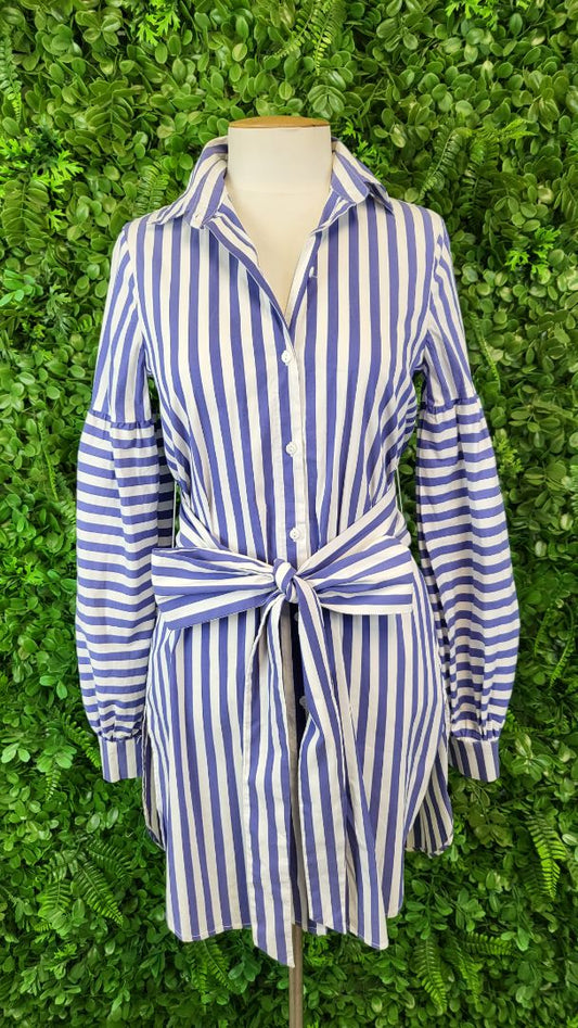 Zara Stripe Shirt Dress (8)