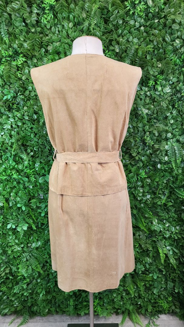Country Road Tan Suede Longline Vest (14)