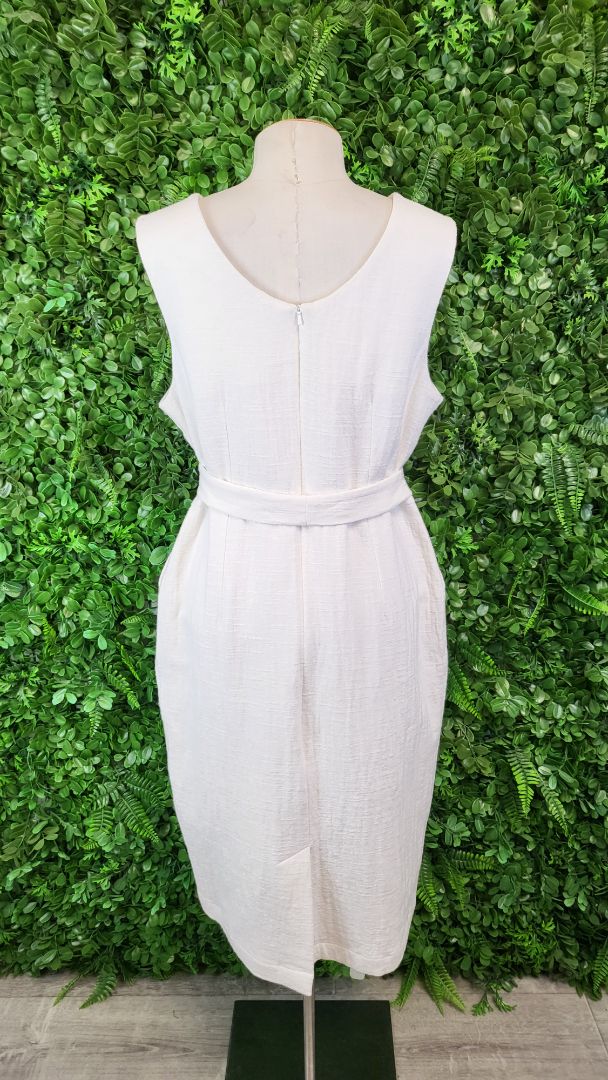 Lordship Linen Cream Shift Dress BNWT (16)