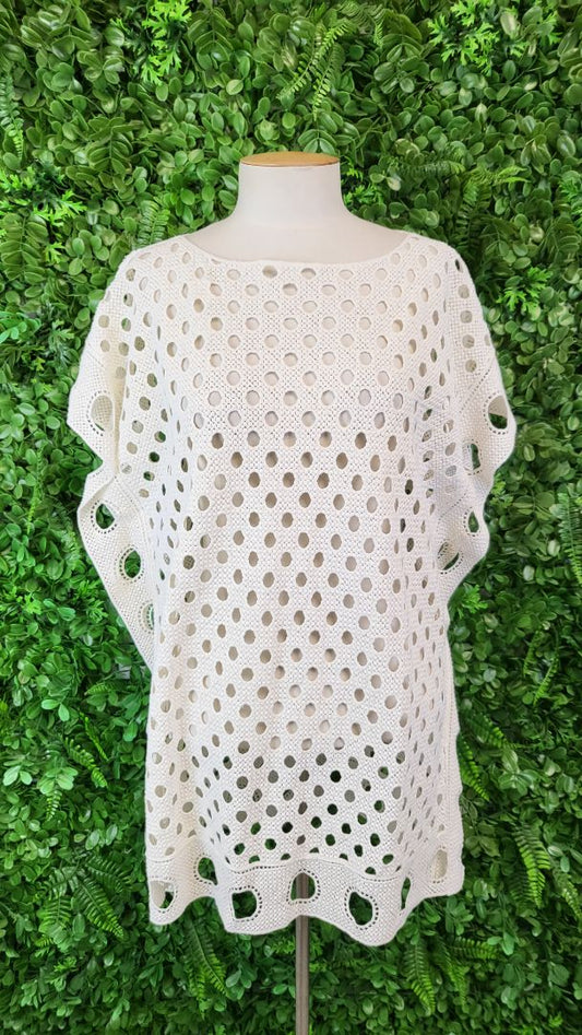 Seafolly Cream Crochet Kaftan BNWT OSFM
