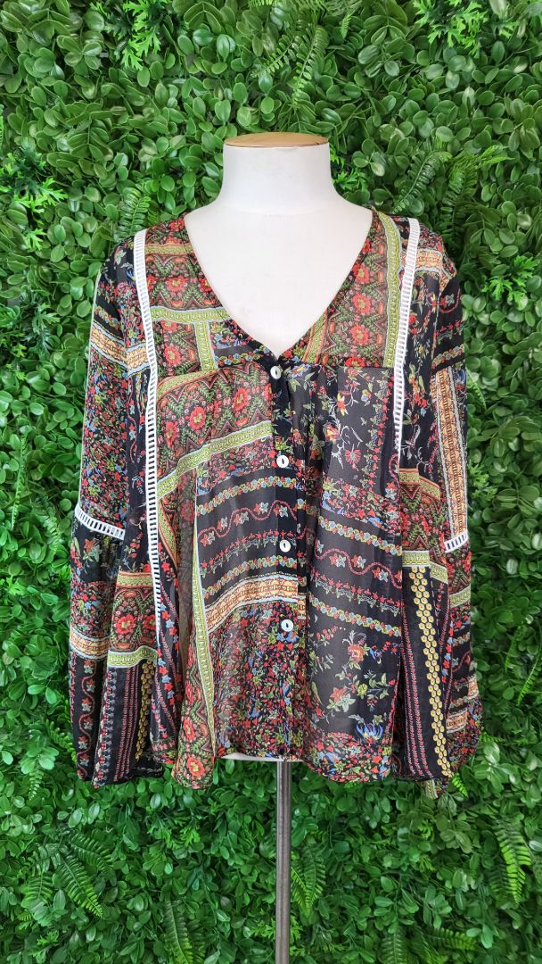 Tuesday Multi Boho Blouse (10-12)