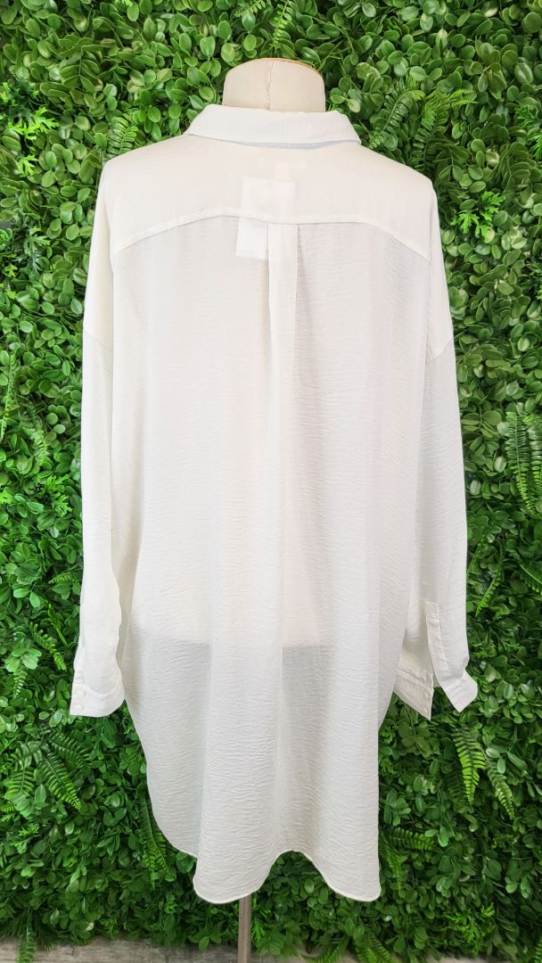 COS Ivory Oversized Blouse (14-16)
