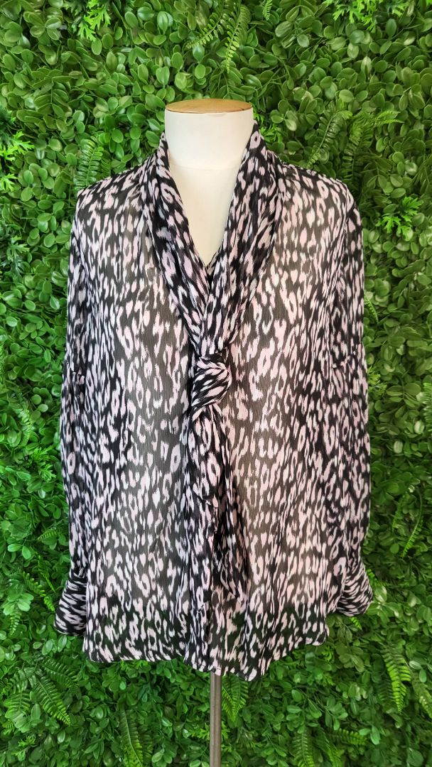 Decjuba Print Tie Blouse (10)