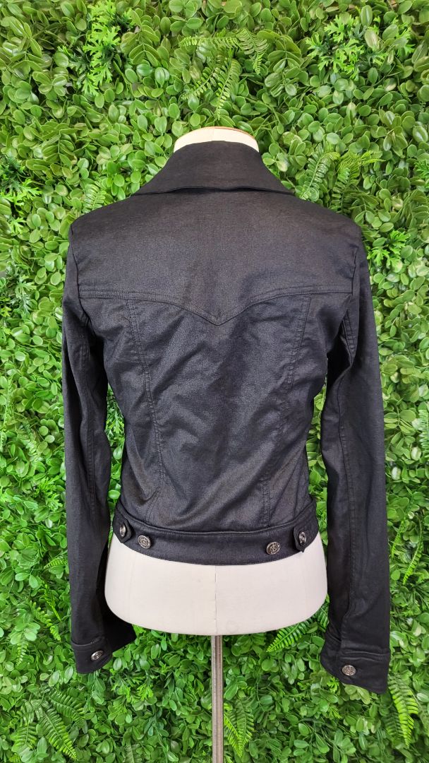 Pretty Basics Black Coated Jacket (10)