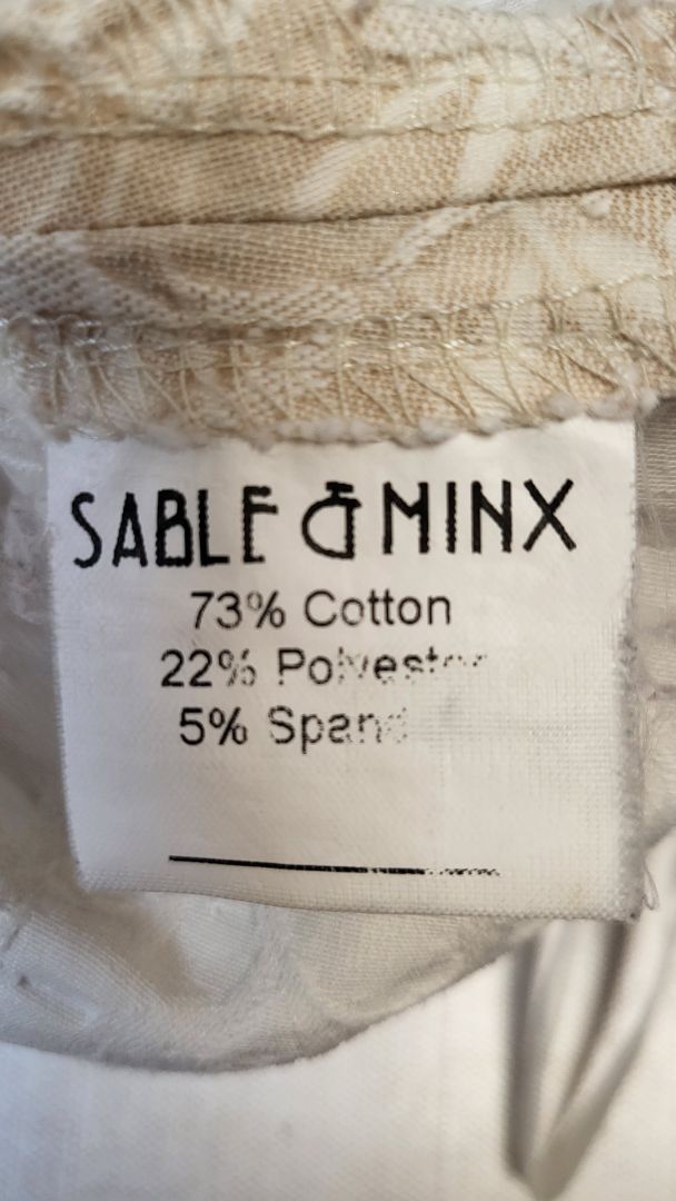 Sable & Minx Cream Textured A-line Skirt (8)