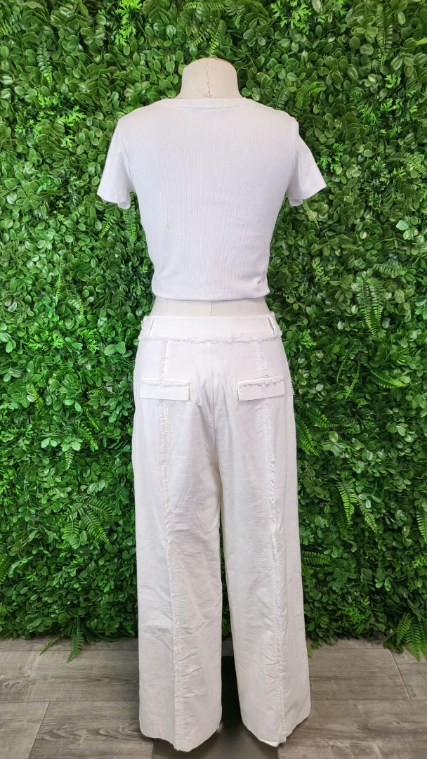 Moss Cream Fringe Pant (10)