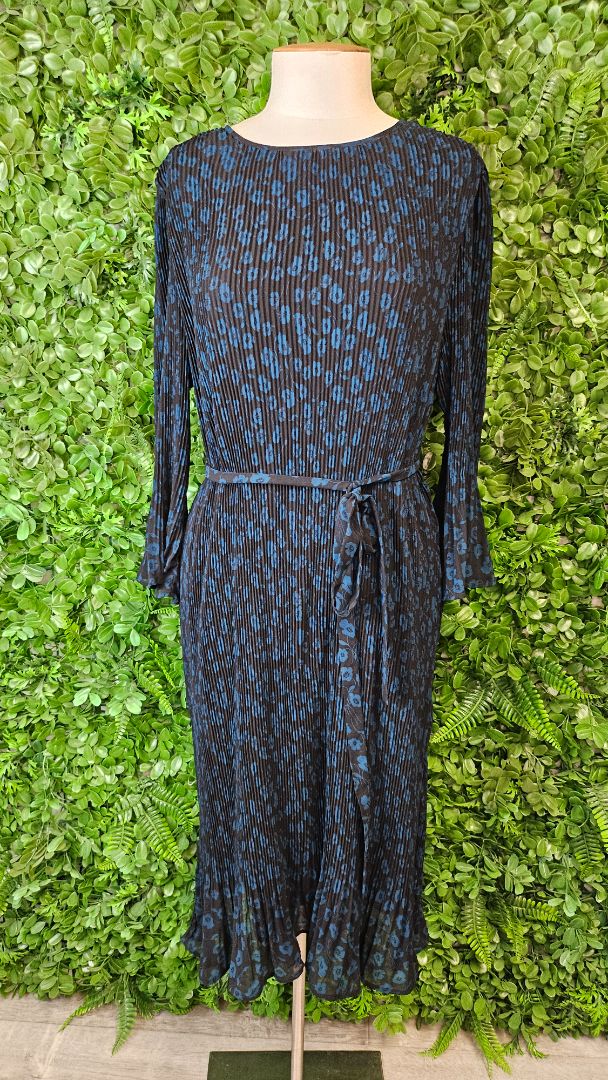 Jacqui E Print Pleat Dress BNWT (18)