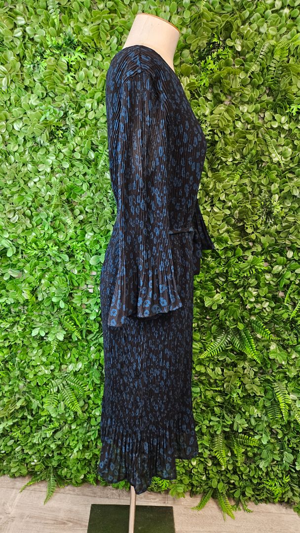 Jacqui E Print Pleat Dress BNWT (18)