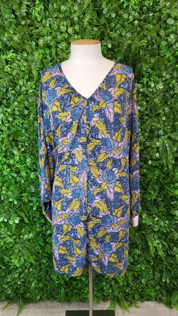 Augustine Print Oversized Top OSFM