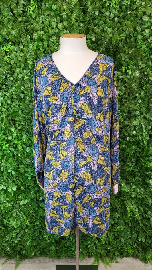 Augustine Print Oversized Top OSFM