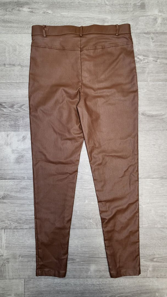 Zoe Kratzmann Tan Coated Pull On Pant (10)