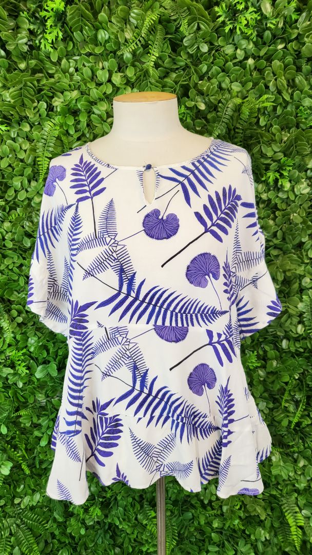 Pol Floral Peplum Top (12-14)