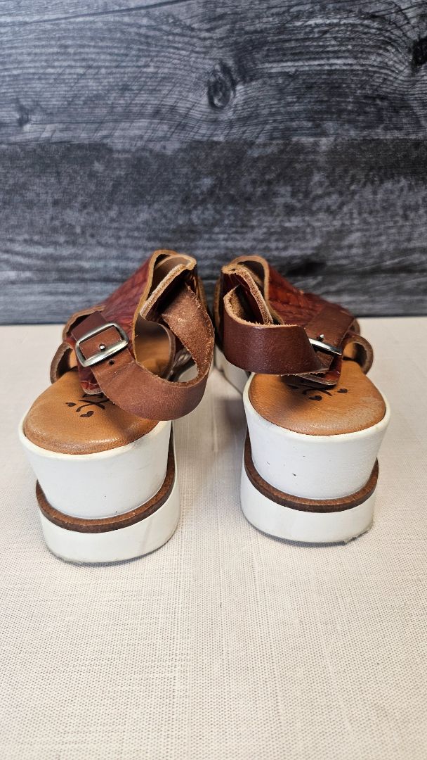 Bonita Brown Wedge Sandal (38)