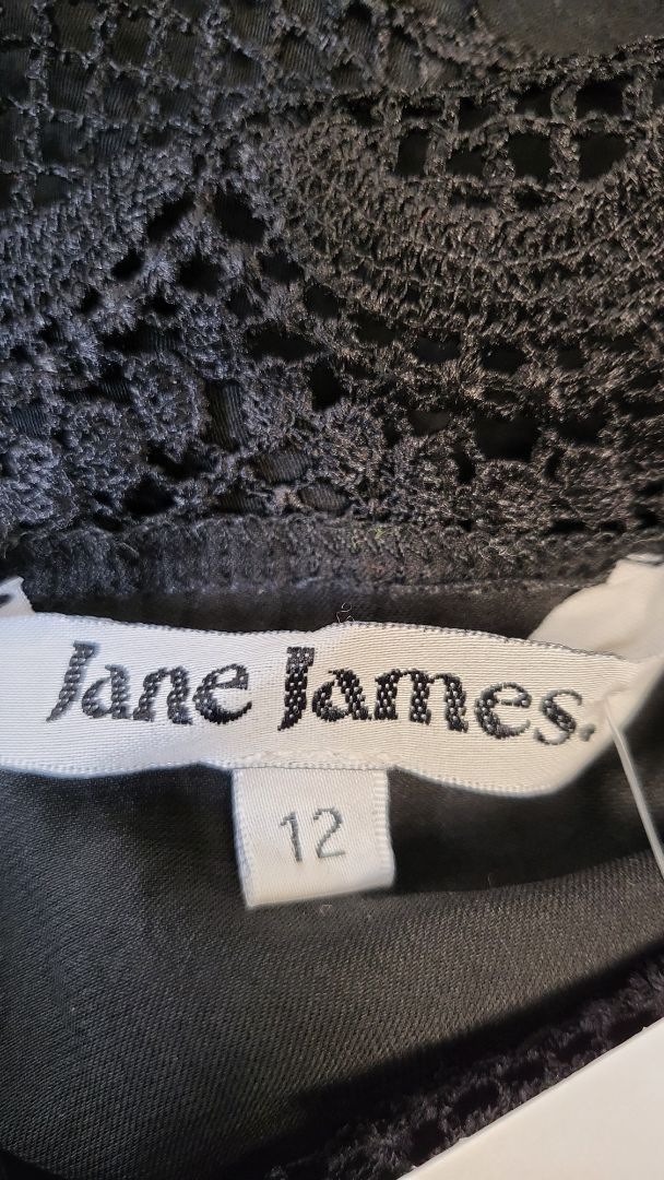 Jane Janes Black Lace Yoke Top (12)