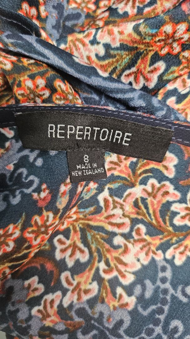 Repertoire Floral Ruffle Frill Top (8-10)