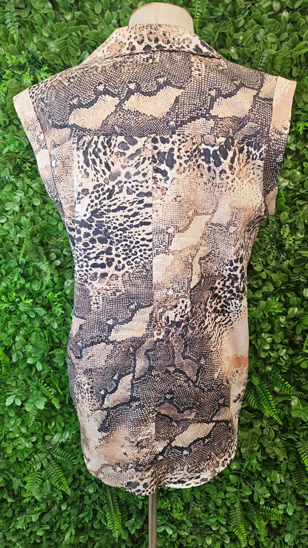 Vassalli  Reptile Print Top (14)