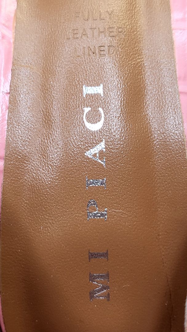 Mi Piaci Pink Leather Heels (39)