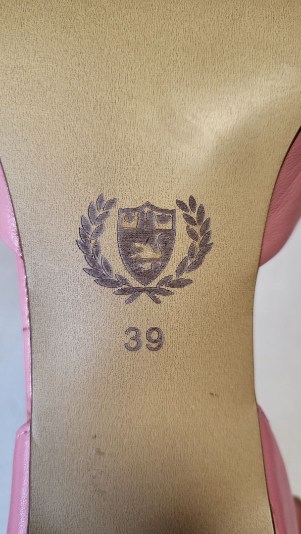 Mi Piaci Pink Leather Heels (39)