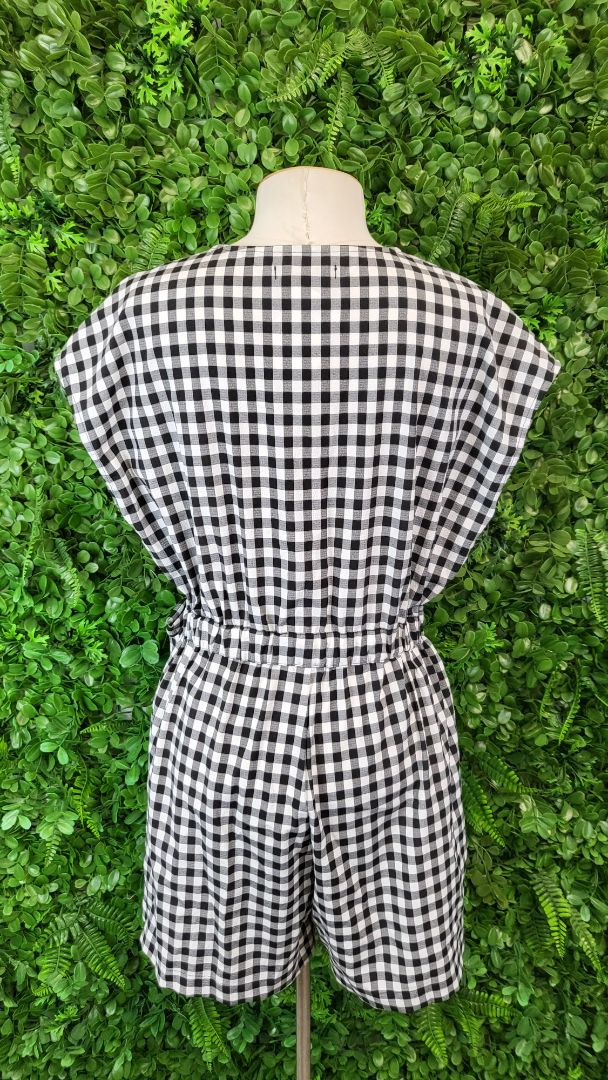 Addison B/W Gingham Playsuit (8)