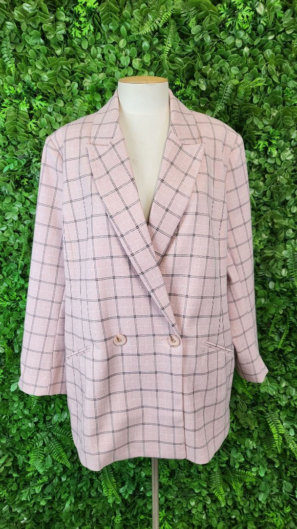 Siren Pink Check Blazer (16)