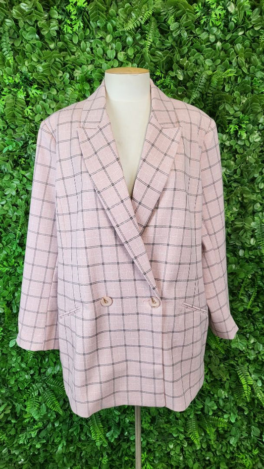Siren Pink Check Blazer (16)