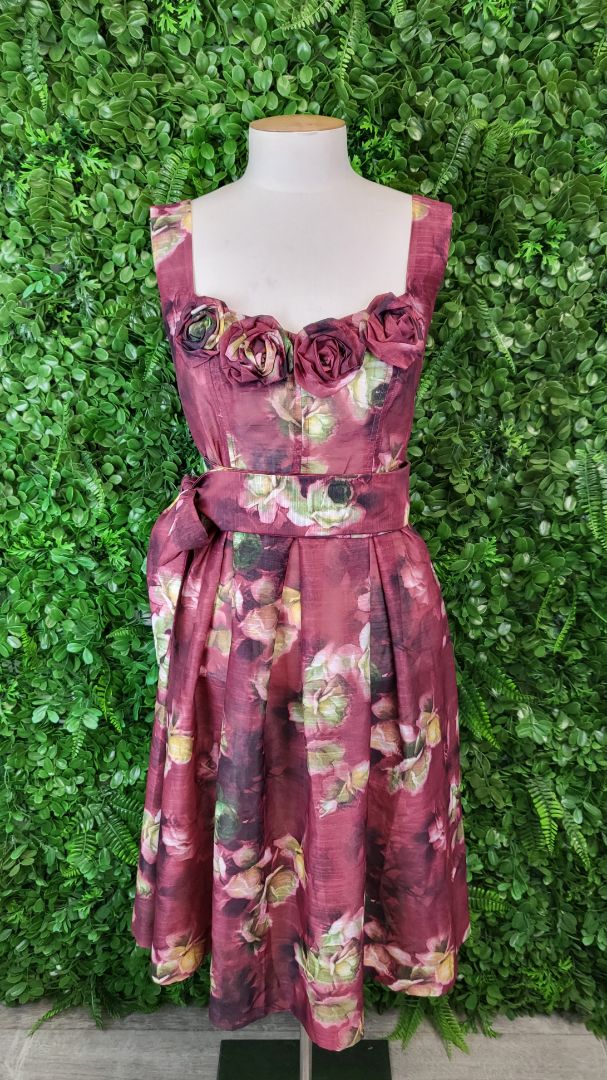 Annah Stretton Merlot Rosette Dress (10)