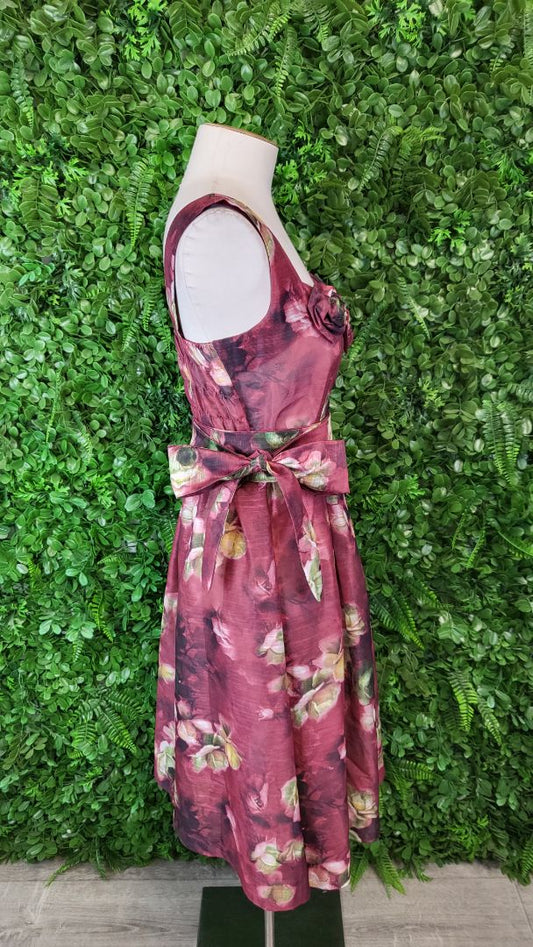 Annah Stretton Merlot Rosette Dress (10)
