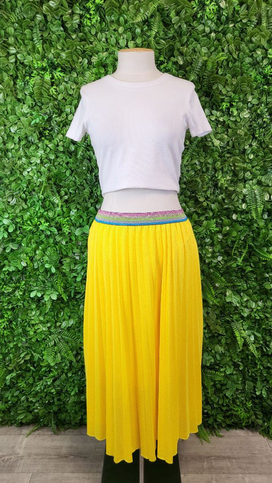 Frankie’s Melbourne Yellow Pleated Skirt (12)
