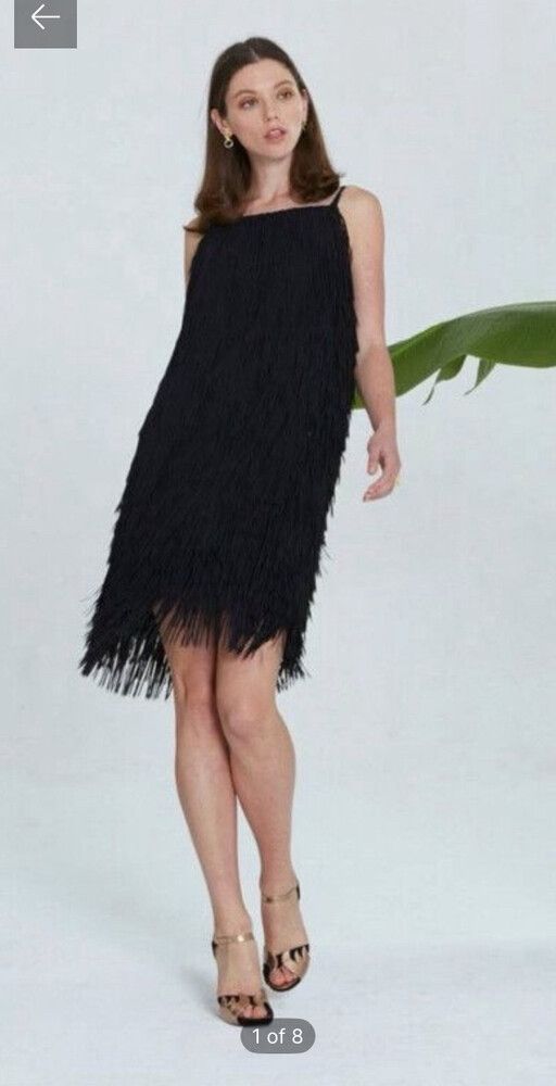 Liam from Ruby Black Fringe Dress (10-12)
