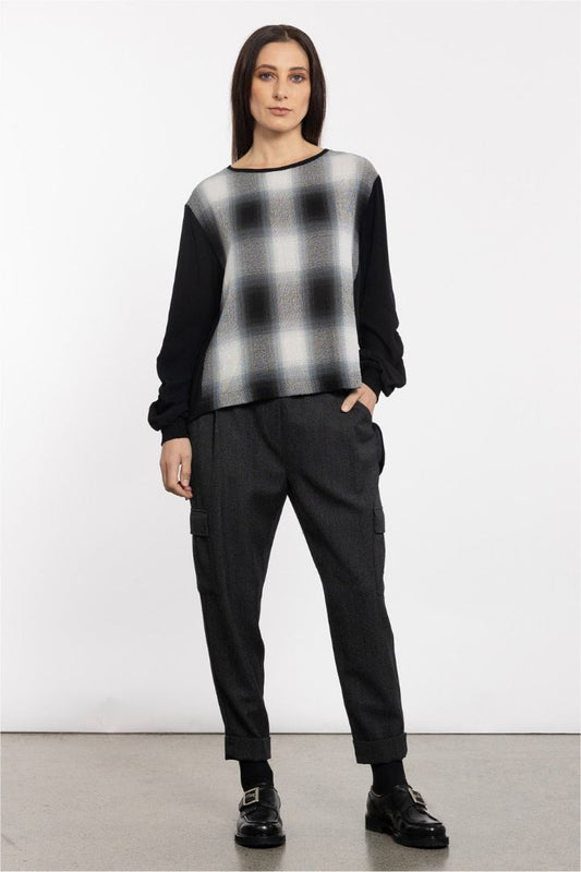 Repertiore B/W Long Sleeve Top (8-10)