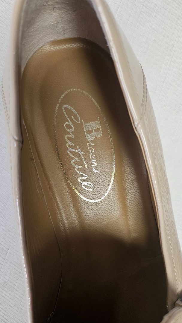 Browns Couture Latte Patent Loafer (38.5)