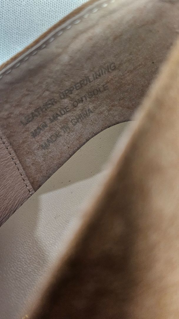Nicole Rebstock Tan Suede Loafer (38)