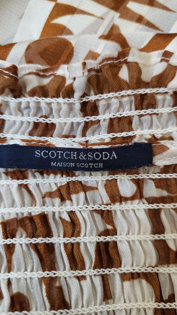 Scotch & Soda Brown/White Patterned Blouse (12)