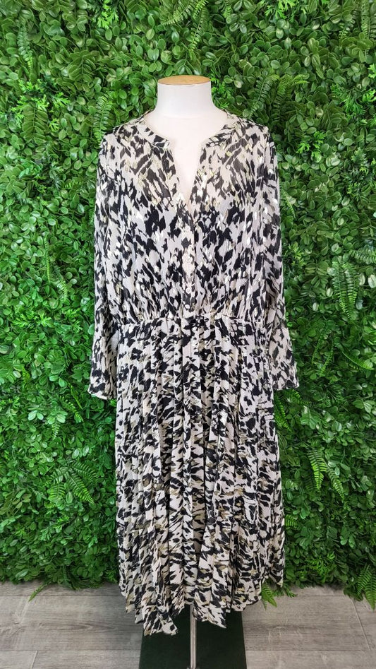 Part Two Animal Foil Print Dress (16)