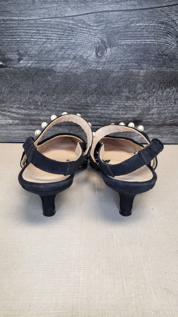 Blue Illusion Navy Kitten Heel (37)
