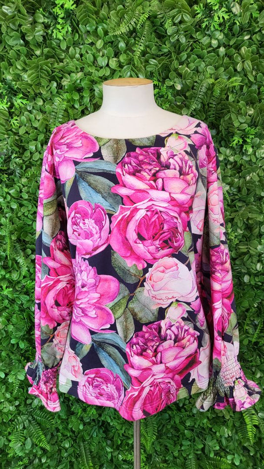 Annah Stretton Pink Floral Top (18-20)